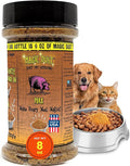 Wild Meadow Farms - Magic Dust Pork Jerky Topper, Single Protein Pet Food Topper for Dogs & Cats, Enhance Flavor & Elevate Mealtime Excitement for Picky Eaters - 8 Ounce Bottle in Pork Flavor