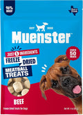 Muenster Freeze Dried Beef Meatball Dog Treats 4 oz - Grain Free, Made in USA