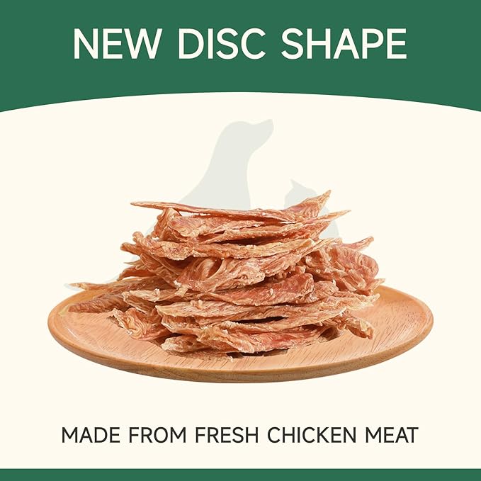 MeatyWay Chicken Jerky Tender Dog Treats, High Protein, Low Fat, 100% Natural and Healthy Chicken & Grain Free Dog Snacks, Easy to Digest Training Treats, 454g/16 oz. Bag