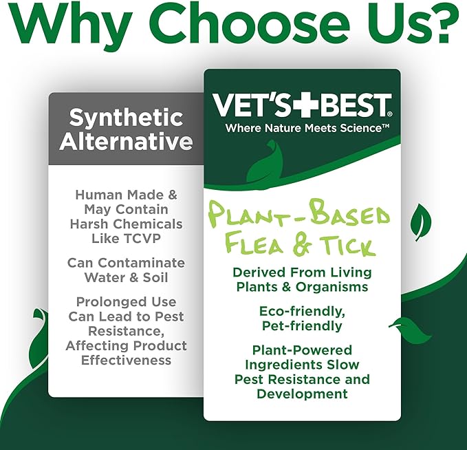 Vet’s Best Flea and Tick Repellent Collar for Cats, Plant-Based Flea and Tick Prevention Collar with Natural Oils, Adjustable Cat Collar Up to 20 Inch Neck