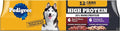Pedigree High Protein Wet Dog Food, Adult Soft Canned Dog Food Variety Pack, Chicken Duck & Beef Bison Flavor, 13.2 oz. Cans, 12 Count