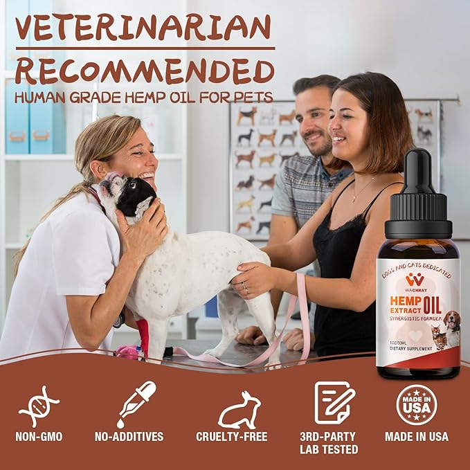 Неmp Oil for Dogs and Cats - Calming Drops Dog Relaxants - Help Pets with Anxiеty Strеss Slеep, Hip & Joints Support, Arthritis Sеizures Rеlief - Hеalth - Organic Pet Неmp Oil Drops (2 Pack)