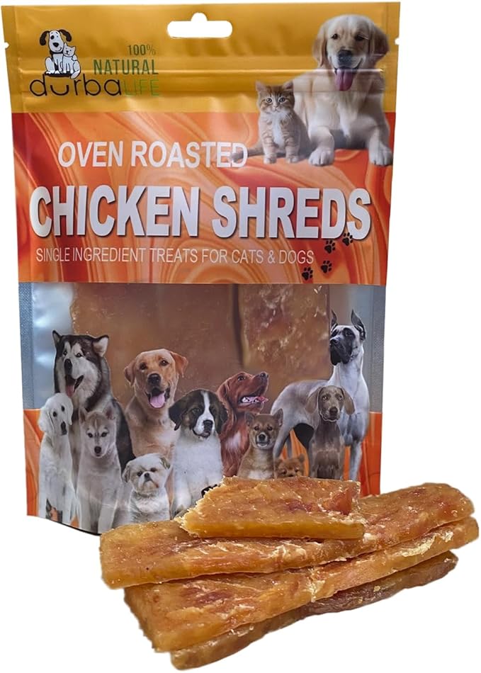 Oven Roasted Single Ingredient Treats for Dogs & Cats | Easy Chew (3.1 oz, Chicken Strips)