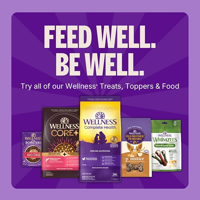 Wellness Rewarding Life Dog Treats, Training Treat, Grain Free, Soft Lamb & Salmon (6 Ounce Bag)