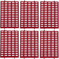 Saguaro Acres Rabbit and Small Animal Cage Resting Mat for Wire Floored Cages - Pack of 6 (Red)