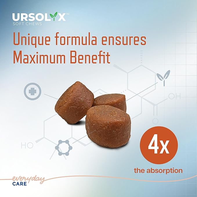 Virbac URSOLYX™ Soft Chews for Dogs | Muscle Health Support for Senior, Active or Recovering Dogs, Large Over 60lbs | 60 Count 2- Month Supply