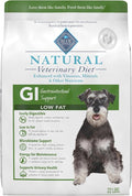 Blue Buffalo Natural Veterinary Diet GI Low Fat Gastrointestinal Support Dry Dog Food, Veterinarian's Prescription Required, Whitefish, 22 lb Bag