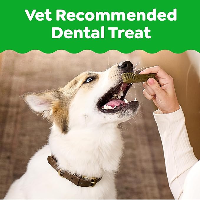 Greenies Veterinarian-Recommended Adult Natural Dental Dog Treats Teenie Size, Dog Dental Chews, Original Flavor, 3 oz. Pack, 11 Count