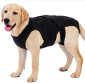 Dog Back Brace for IVDD & Spinal Recovery, Adjustable Breathable Support Vest Dog Lumbar Protector Helps Pain Relief, Pet Surgical Suit for Back Disease Prevention, Black XL