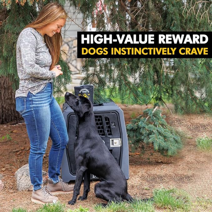 Venison Jerky Training Treats for Dogs – Elk & Deer Meat Protein Dog Treat High-Value Reward – All-Natural, No Fillers, Grain-Free, No Artificial Preservatives – 8 oz (2 Pack)