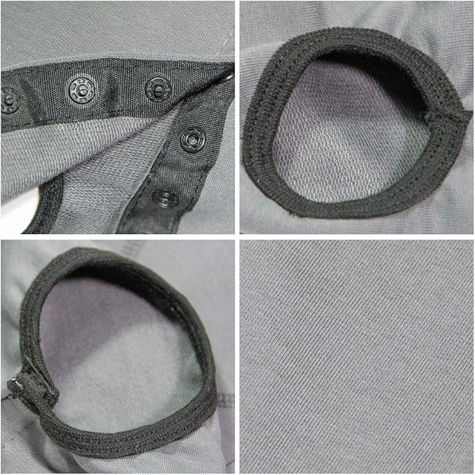 Dog’s Recovery Suit Post Surgery Shirt for Puppy, Wound Protective Clothes for Little Animals(Grey-xs)