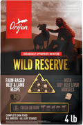 ORIJEN Wild Reserve Dry Dog Food Farm-Raised Beef & Lamb Recipe 4lb Bag