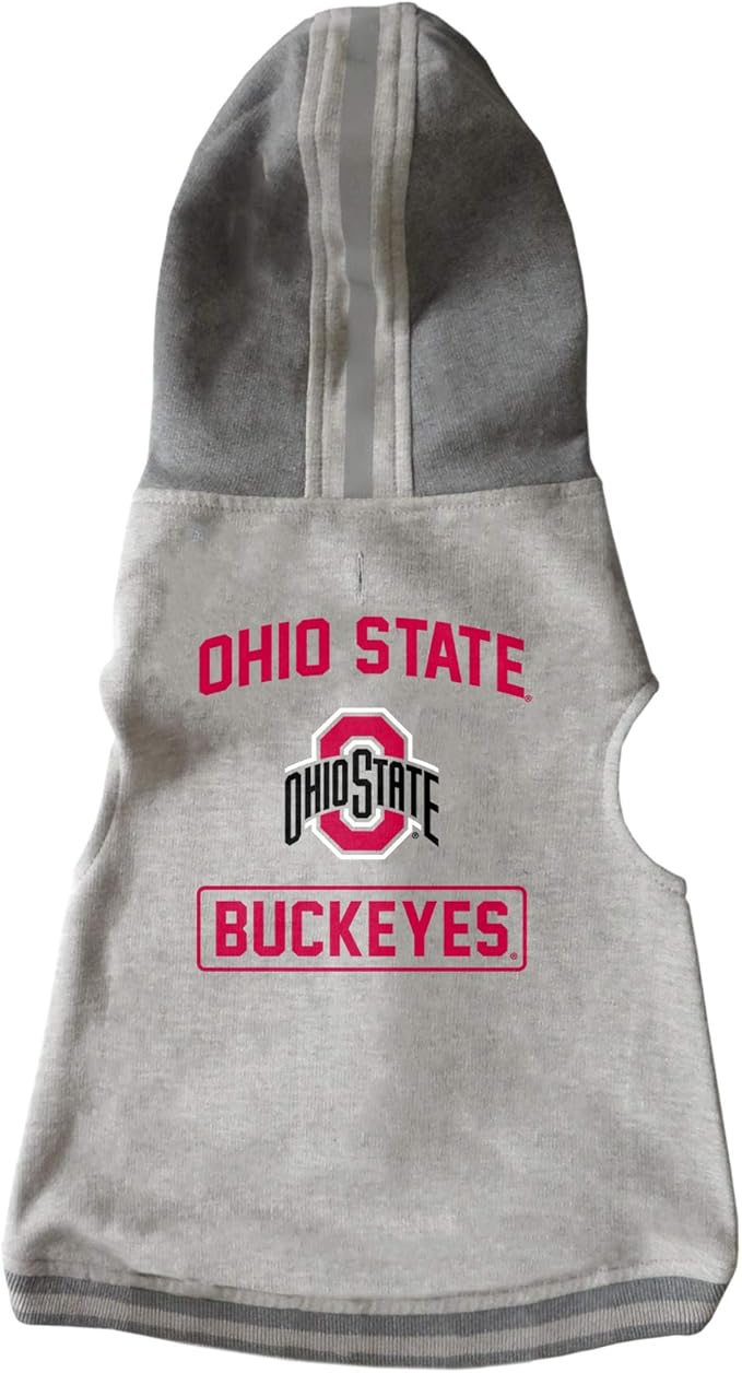 Littlearth NCAA Unisex NCAA Pet Hooded Crewneck with Team Logo and Name