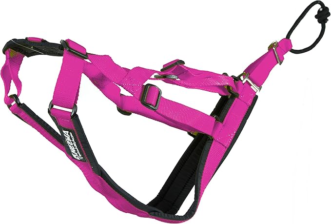 Neewa Adjustable Sled Pro Harness - Small, Pink, Dog Pulling Harness for Large Breeds & Giant Dogs, Great for Dog Joring