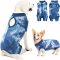 Lukovee Recovery Suit for Dogs, Onesie Surgery Recovery Suit for Female Male Dogs, Abdominal Wounds Cone E-Collar Alternative Prevent Licking Spay Recovery Suit (TBL,L)