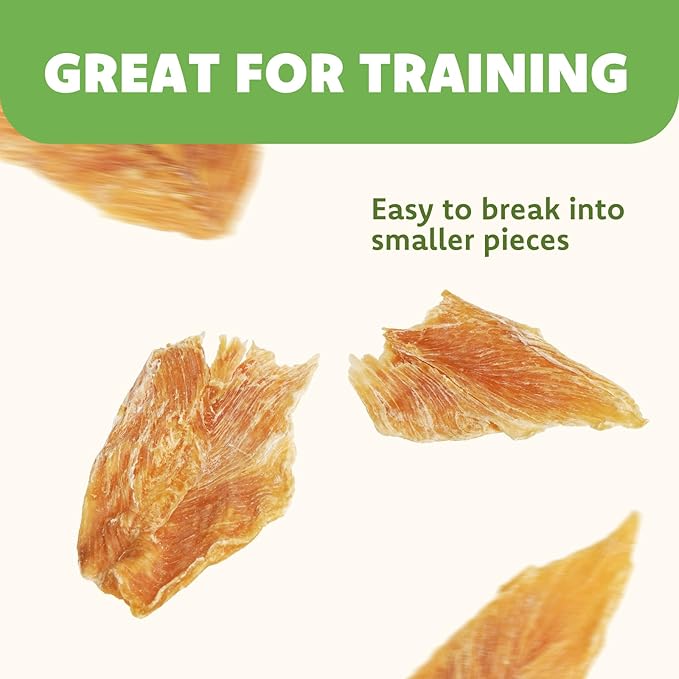 MON2SUN Dog Treats Chicken Jerky, Single-Ingredient, Rawhide-Free, High Protein, Low Fat, Training Treats for Small to Large Dogs, 14.1 oz