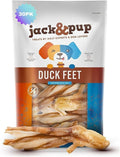 Jack&Pup Duck Feet for Dogs – All Natural Dog Chews, Single Ingredient Dehydrated Duck Feet Dog Treats – Great for Small & Medium Dogs (30 Count) Great Alternative to Chicken Feet and Pig Ears