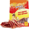 Jungle Calling 21 Count Duck Wrapped Bones Dog Treats, Made with Real Meat & Cartilage, Rawhide Free Dogs Snacks,Healthy, Easily Digestible, and High Protein Chews Bone Treat