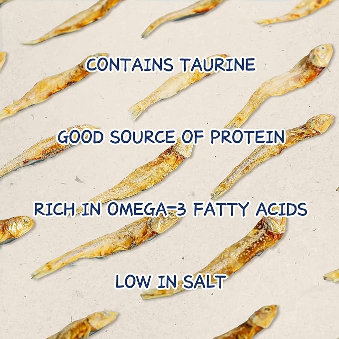 PAWUP Dried Whole Fish Dog Treats, High Protein & Omega-3 for Skin & Coat, Training Rewards for Small & Medium Dogs, Grain Free, 8 oz