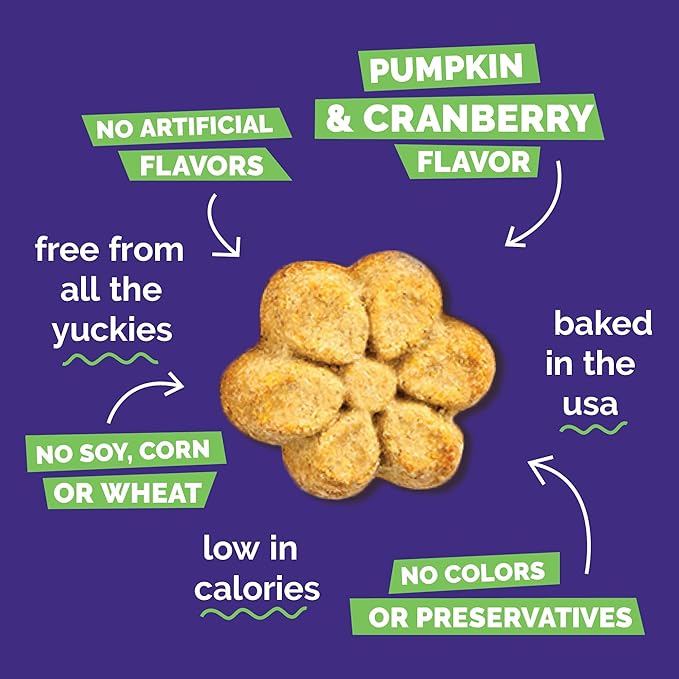 Fruitables Baked Dog Treats Variety Pack - Pumpkin Flavors - Healthy Low-Calorie Snacks - Wheat, Corn & Soy Free - 7 oz (4 Pack)