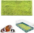 Oncpcare 47x24 Guinea Pig Cage Liner Fleece Bunny Liner Bed House Pad Winter Warm Squirrel Hedgehog Rabbit Chinchilla Bed Mat Hamster Rat Cage Accessories, (Green)