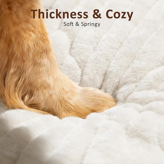 Dog Bed Medium Size Dog, Flat Pet Beds with Removable Washable Cover, Pet Mat Cute Crate Bed Thick Shredded Chopped Crate Foam & Anti Slip Bottom for Indoor