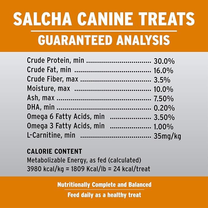Annamaet Grain-Free Salcha Dog Treats Poulet Formula with Chicken & Duck, 7-oz Bag
