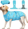 Kuoser Dog Surgery Suit, Dog Surgery Suit Male Neuter, Comfy Doggie Recovery Suit Doggie Onesie, Post-Op Onesie for Female & Male Dogs, Soft Protective Wear, BlueRibbon XXL
