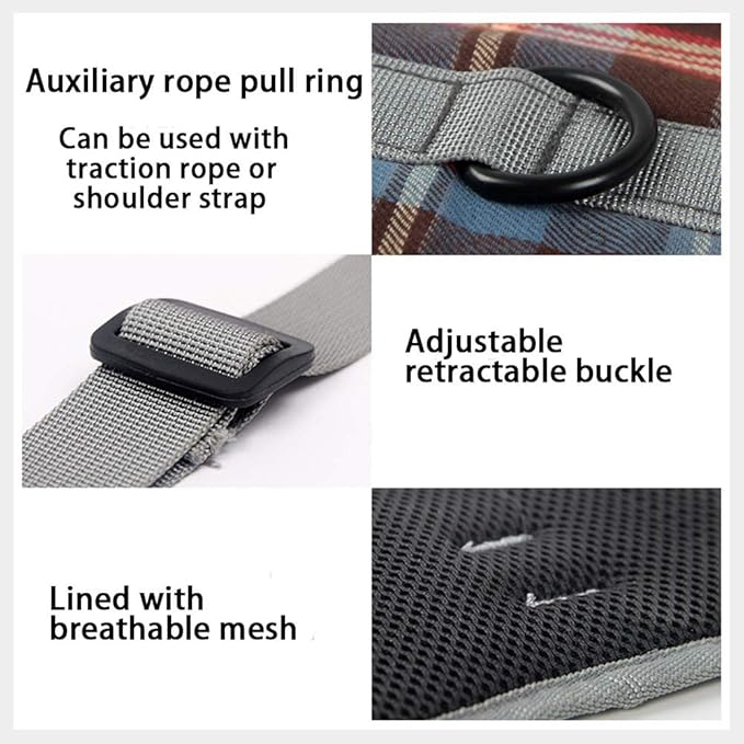 HongGun Pet Lift Support Harness, Dog Auxiliary Belt Front Disability Injury Old Dog Support Harness Injured Dogs Walking for Medium Dogs Large Dogs (S:Orange)