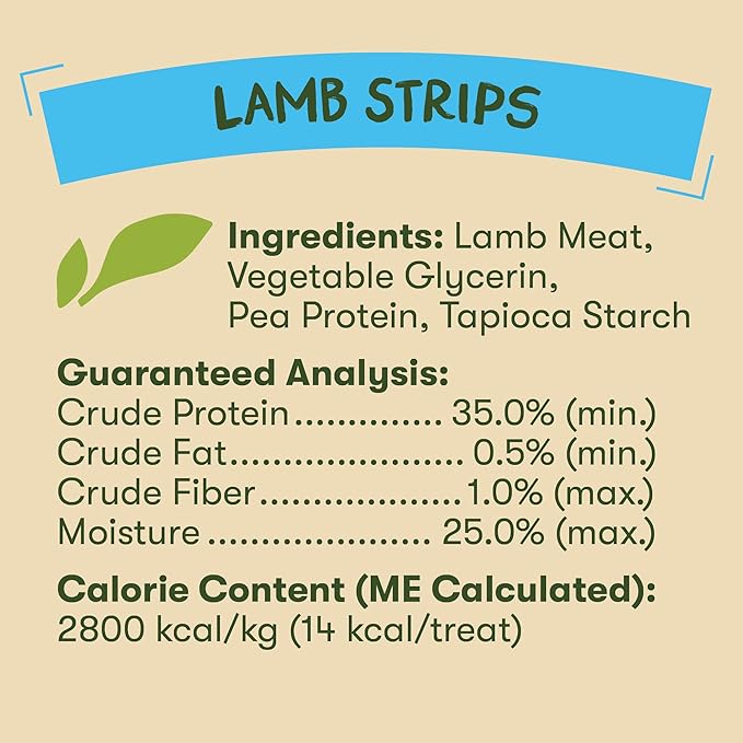 Pet 'n Shape Lamb Jerky Dog Treats - 9 Ounce