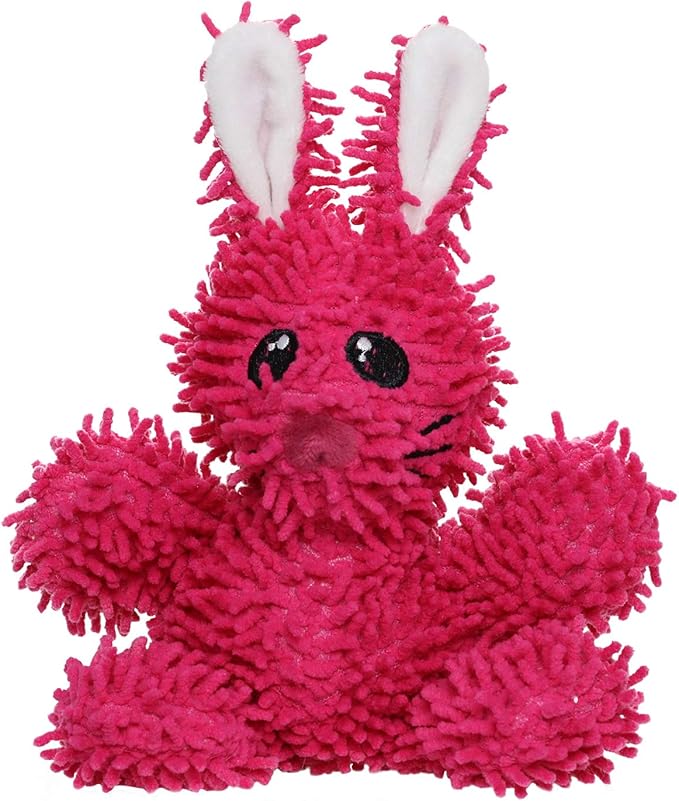MIGHTY- Microfiber Ball - Farm – Made with Squeaker Balls and Minimal Stuffing. Strong & Tough. Interactive Play. Machine Washable & Floats (Rabbit, Jr)