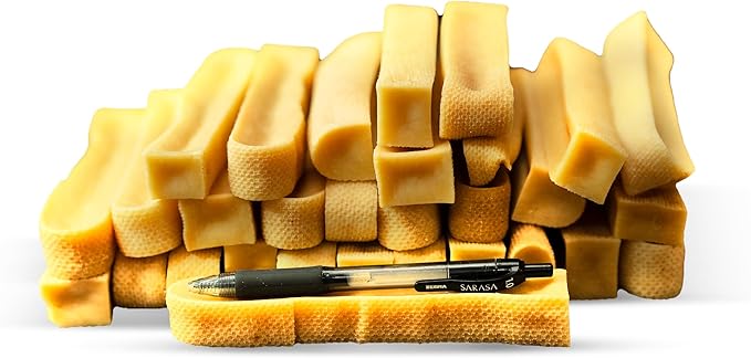 Yak & Paws Gold Yak Cheese Himalayan Dog Chews 2.1-2.4 oz (Small - 3 Bars) | Dog Treats Medium Breed | Odorless and Great for Oral Health | Long Lasting | High Protein | Dental Sticks