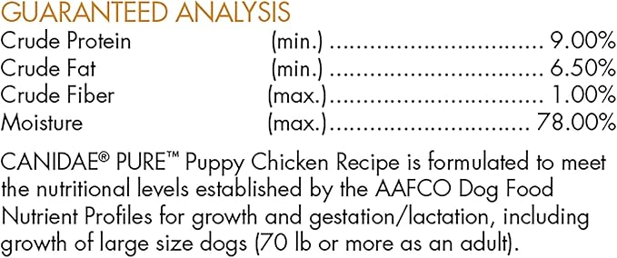 Canidae Pure Limited Ingredient Premium Puppy Wet Dog Food, Chicken Recipe, 13 oz. (Case of 12), Grain Free