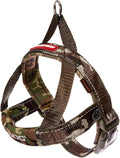 EzyDog Quick Fit Dog Harness – No Pull Harness for Training, Everyday Walking, and Easy Control - Adjustable Fit, Reflective, and Padded (Small, Green Camo)