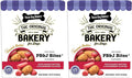 ThreeDog Bakery Soft Baked PB&J Bites Dog-Treats, Peanut Butter and Strawberry Flavor, Soft and Chewy Dog Cookies, Baked in The USA, 13 oz,(Pack of 2)