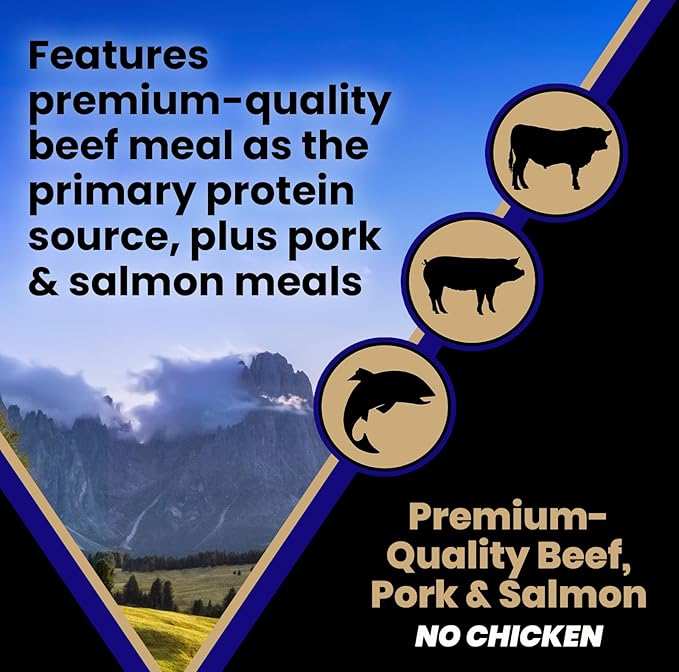 VICTOR Super Premium Dog Food — Sensitive Skin and Stomach — Beef Meal & Brown Rice Recipe Dry Kibble — Gluten Free, No Chicken, Ideal for Dogs with Allergies — Adult and Puppy Food, 5 lb