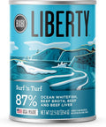 BIXBI Liberty Grain-Free Canned Wet Dog Food, Surf 'n Turf Recipe, 12.5 oz. Cans (Pack of 12)