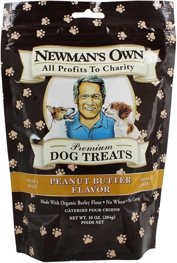 Newman's Own Dog Biscuits, Peanut Butter Formula - Small, 10-oz. (Pack of 6)