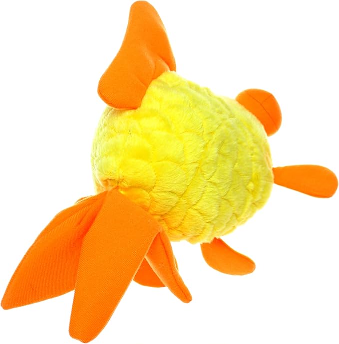 MIGHTY- Massive - Squeaker-Multiple Layers. Made Durable, Strong & Tough. Interactive Play Dog Toy (Tug, Toss & Fetch). Machine Washable & Floats. (Goldfish, Massive 2 Pack)