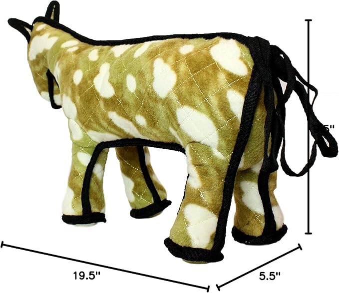 TUFFY - World's Tuffest Soft Dog Toy -Barnyard- Multiple Layers. Made Durable, Strong & Tough. Interactive Play (Tug, Toss & Fetch). Machine Washable & Floats. (Horse, Large 2 Pack)