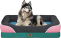 Chez Paw Orthopedic Extra Large Dog Bed - XXL Washable Giant Pet Couch Sofa with Removable Cover Waterproof Bolster for Large Size Dogs, 45x35