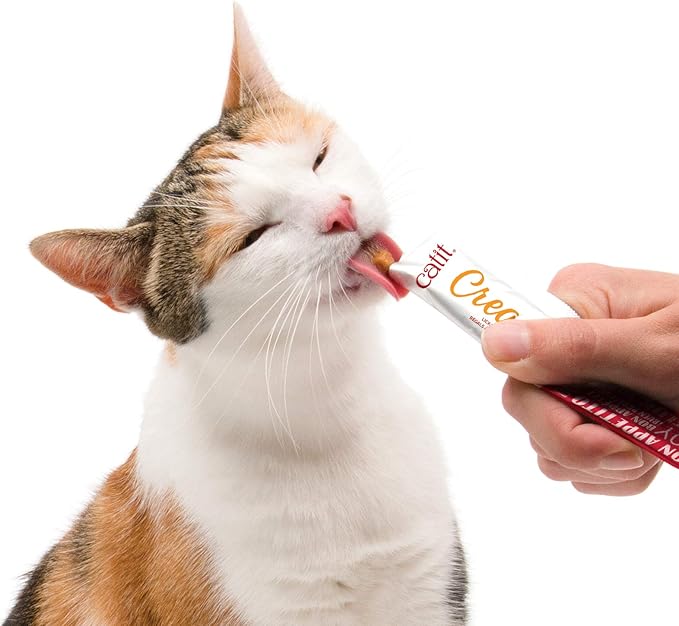 Catit Creamy Lickable Cat Treat – Hydrating and Healthy Treat for Cats of All Ages - Chicken & Shrimp, 5-Pack