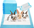PINVNBY 100 Pieces Disposable Pee Pads for Rabbit,17.72"x12.99" Rabbits Toilet/Potty Training Pads Super Absorbent Puppy Cage Liners for Chinchillas Guinea Pigs Hamsters Cats Small Animals