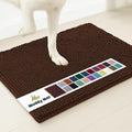 Muddy Mat® | Super Absorbent Door Mat Indoor, Microfiber Quick Dry Chenille Entryway Rug, Non-Slip Front Door Mat, Indoor Mats for Entryway, Machine Washable Pet Rug, Chocolate Brown 5ft x 7ft