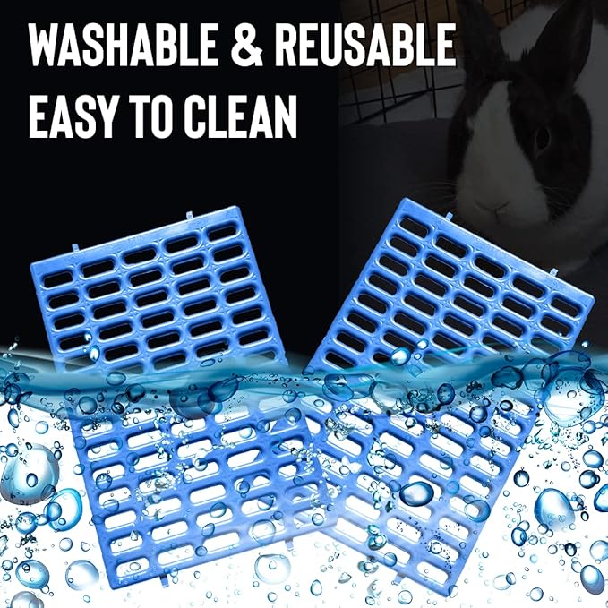 Saguaro Acres Rabbit Cage Resting Mat - Pack of 6 (Blue)