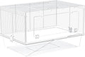 BUCATSTATE Hamster Cage with Acrylic Door Small Animal Cage and Habitats with Accessories for Dwarf Syrian Hamsters Degus Mices 19.7" L*13" W* 13.4" H