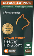 VetriScience Ultimate Strength Healthy Hip & Joint Chews, GlycoFlex Glucosamine, Chondroitin and Green-Lipped Mussel Joint Supplement for Cats, Soothe Joint Discomfort, Chicken, 30 Count