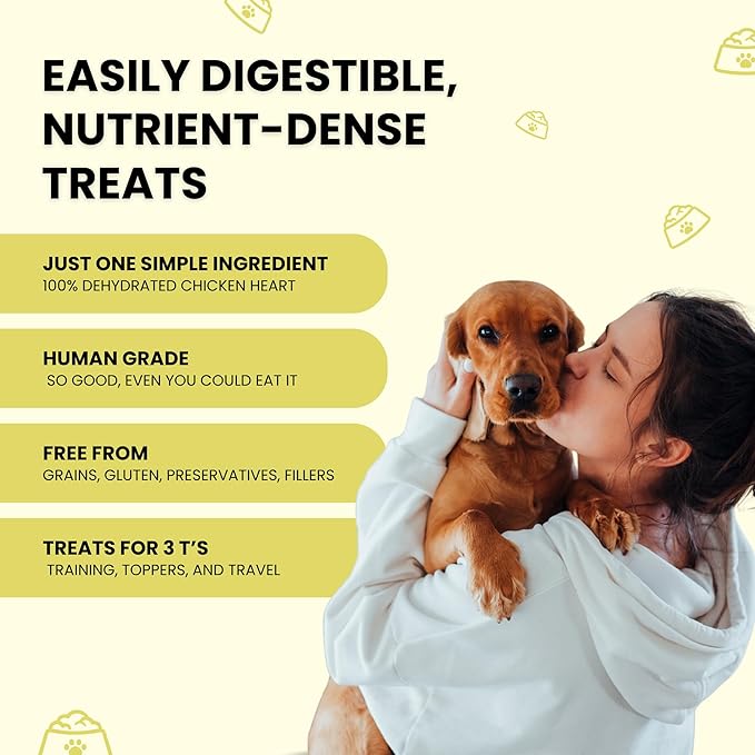 Chicken Jerky Dog Treats Made in USA | Chicken Dehydrated Breast | Training Treats | Human Grade, High Protein, Single Ingredient Dog Treats | Grain-Free, Hypoallergenic | All Breeds, 4 oz
