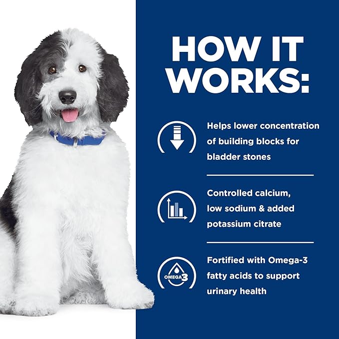 Hill's Prescription Diet c/d Multicare Urinary Care Dry Dog Food, Chicken, 17.6 lb. Bag