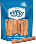 Best Bully Sticks 6 Inch Jumbo Bully Sticks - 25 Count (Pack of 1) - Natural Grass-Fed Beef, Single Ingredient, Grain and Rawhide Free, Ideal for Large Canines